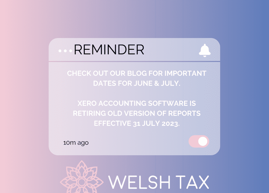 Welsh Tax – Key Dates for June & July 2023