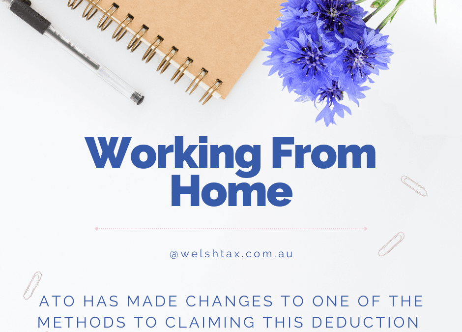 Changes to working from home deductions